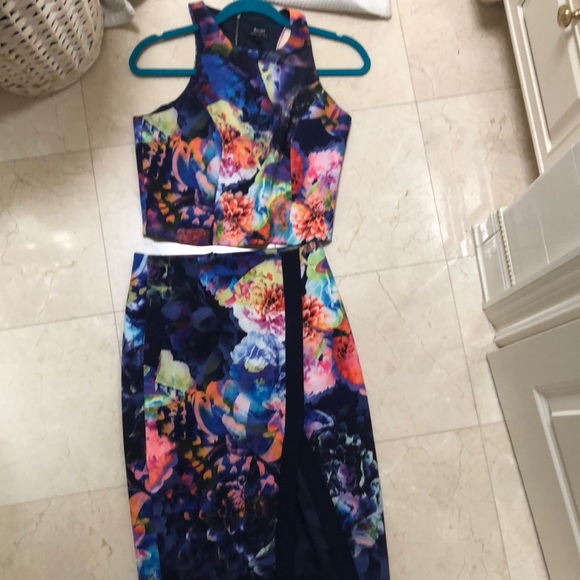 Bardot Dresses & Skirts - High waisted skirt and top set.